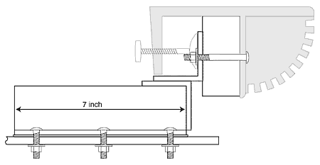 Trolling motor mount bracket.  Note position of carriage bolt